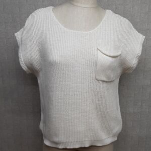 Sincerely Jules Cream Short Sleeve Sweater